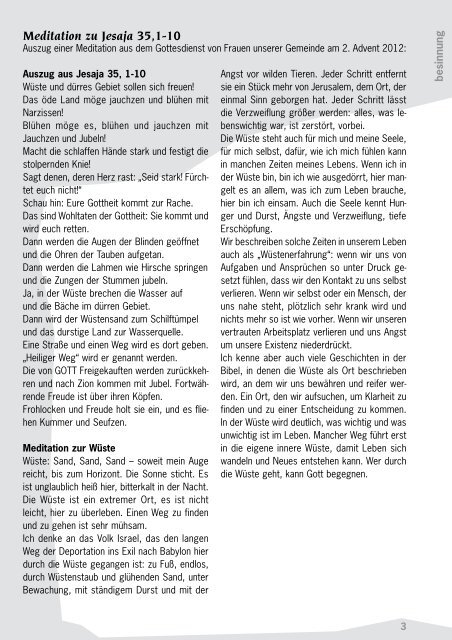 Gemeindejournal 88 - März - Mai 2013 - Emmaus Gemeinde ...