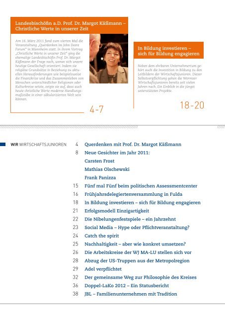 Prof. Dr. Margot Käßmann zu Gast im Querdenken im „John Deere ...