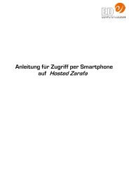 Hosted Zarafa Einrichtung für Smartphones