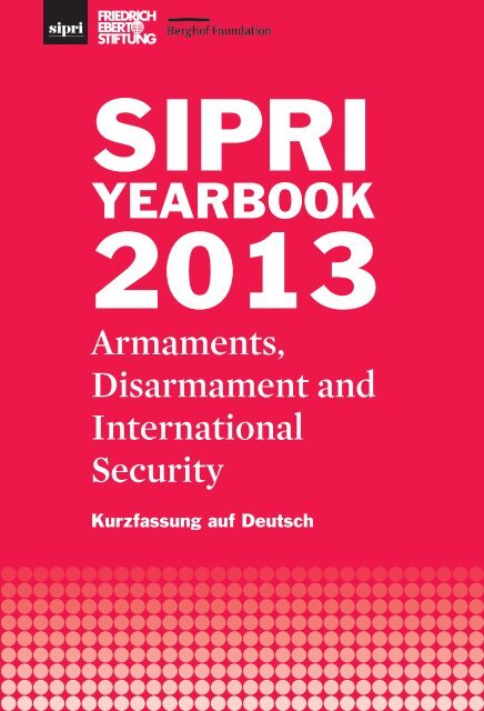 Armament, Disarmament and International Security - SIPRI