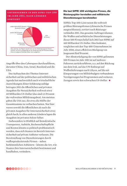 Armament, Disarmament and International Security - SIPRI