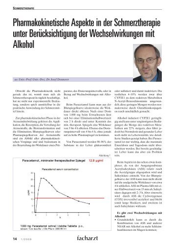 Pharmakokinetische Aspekte in der Schmerztherapie unter ...