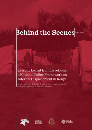 Behind the Scenes, Kenya IDP Report - Danish Refugee Council