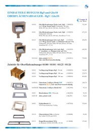 Einbauteile aus Rotguss und Edelstahl V4A