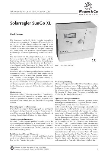 Solarregler SunGo XL