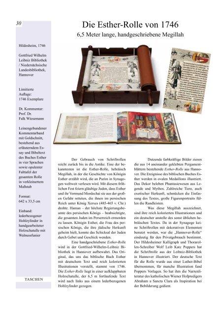 verlagsprogramm - Faksimile Verlagsgesellschaft Bibliotheca Rara