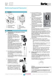 Bedienung Easypulse5 Sparsystem - Carbagas