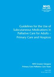 Guidelines for the Use of Subcutaneous Medications in Palliative ...