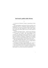 Enti locali e politiche delle riforme - Biblioteca Provinciale di Foggia ...