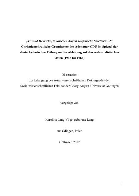 doctoral dissertation deutsch