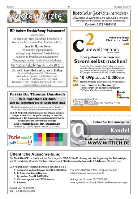 KW 37 - Verbandsgemeinde Kandel