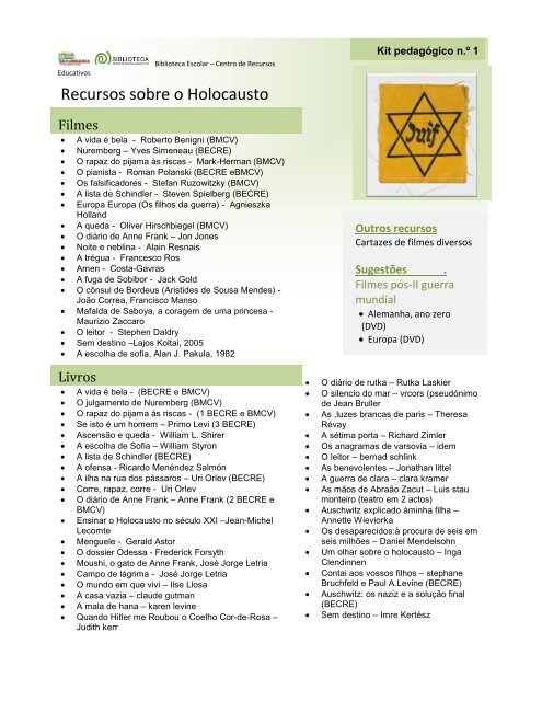 Recursos sobre o Holocausto