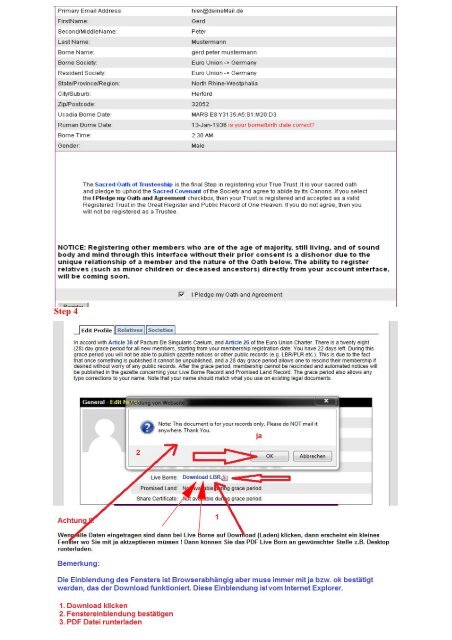 Lebenderklärung - Live Borne Record Apostille ... - Volksbetrug.net