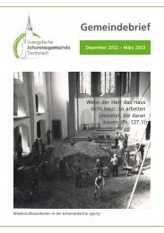 Gemeindebrief - Ev. Johannesgemeinde Darmstadt