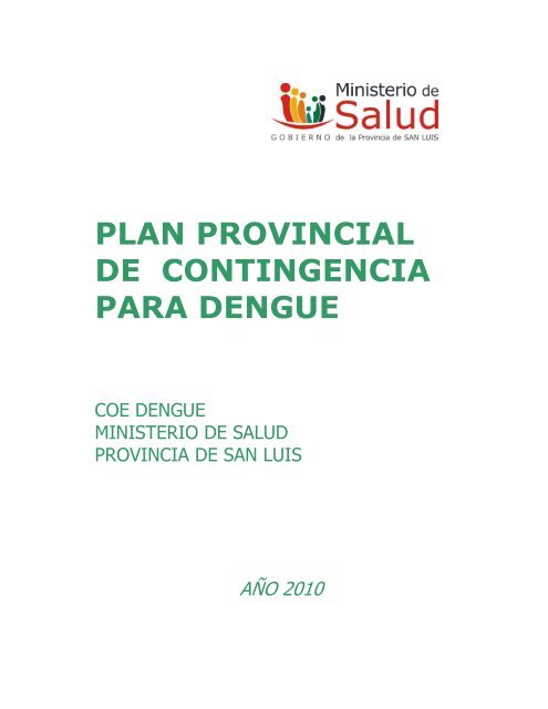 plan provincial de contingencia para dengue - Ministerio de Salud