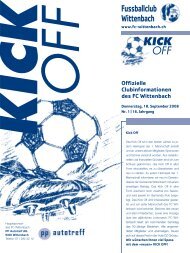 KICK OFF - FC Wittenbach