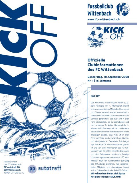 KICK OFF - FC Wittenbach