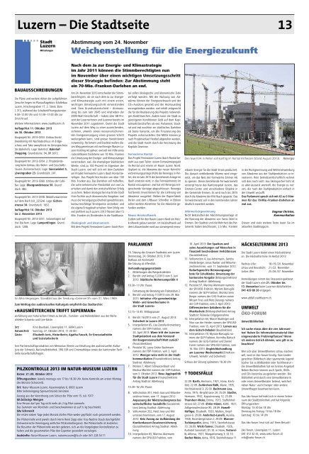 Anzeiger Luzern, Ausgabe 41, 16. Oktober 2013