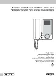 Manuale installatore - Elvox.com