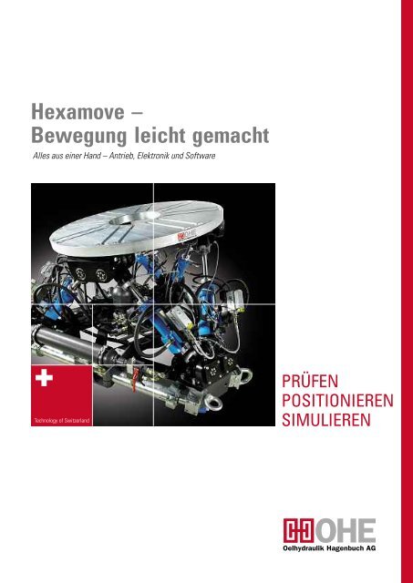 Hexamove – Bewegung leicht gemacht - Oelhydraulik Hagenbuch AG