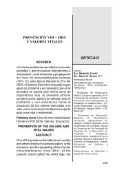sida y valores vitales - Portal de Revistas Electrónicas-Universidad ...
