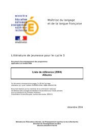 liste-litterature-c3-2004-al_113628 - Ministère de l'Éducation nationale