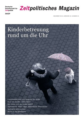 Zeitpolitisches Magazin - Deutsche Gesellschaft für Zeitpolitik