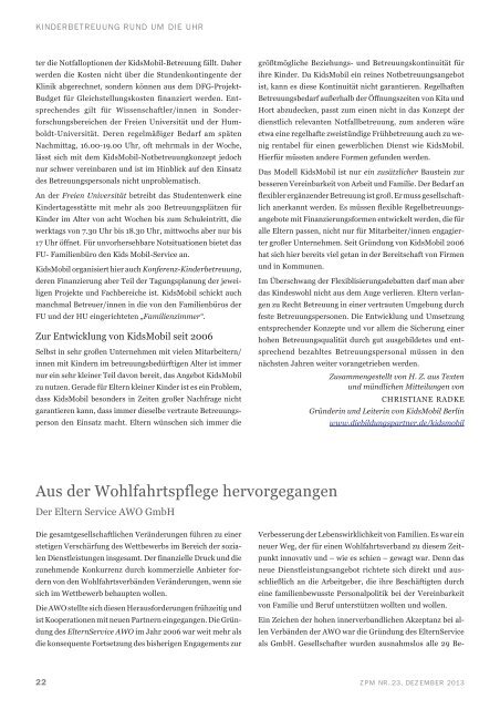 Zeitpolitisches Magazin - Deutsche Gesellschaft für Zeitpolitik