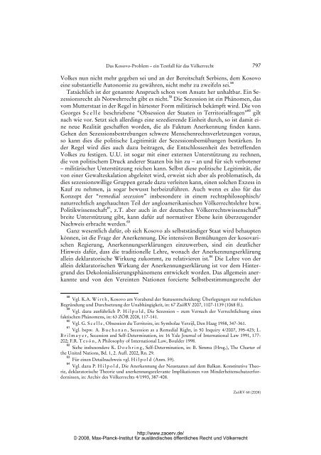 Hilpold: Das Kosovo-Problem – ein Testfall für das Völkerrecht