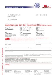 Anmeldeformular Ski - Skiclub Birkenfeld e. V.