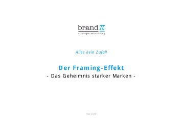 Der Framing Effekt – Das Geheimnis starker Marken - brandpi