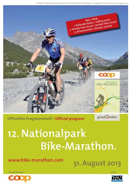 Programmheft Nationalpark Bike-Marathon 2013 (PDF, 3.5 MB)