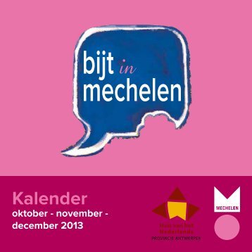 “Bijt in Mechelen”-kalender - Huis van het Nederlands