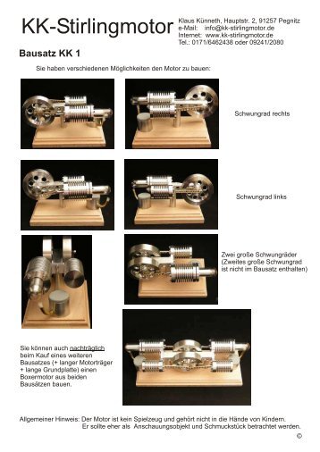 KK-Stirlingmotor
