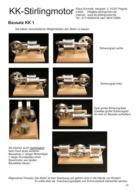 KK-Stirlingmotor