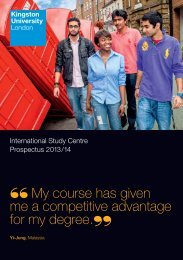 Kingston Prospectus - Study Group