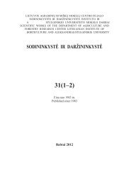 31(1–2) - Sodininkystė ir daržininkystė - Sodininkystės ir ...