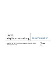 VÖAV Mitgliederverwaltung - beim VÖAV