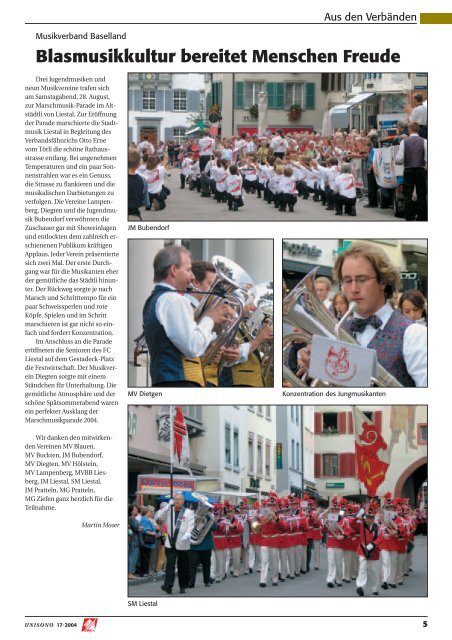 page 16 Im Vorfeld des 6. World Band Festivals in Luzern!