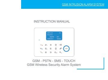 Alarm manual in PDF - Burglar Alarm System