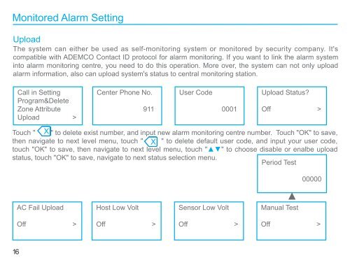 Alarm manual in PDF - Burglar Alarm System