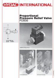 Proportional Pressure Relief Valve - Hydac