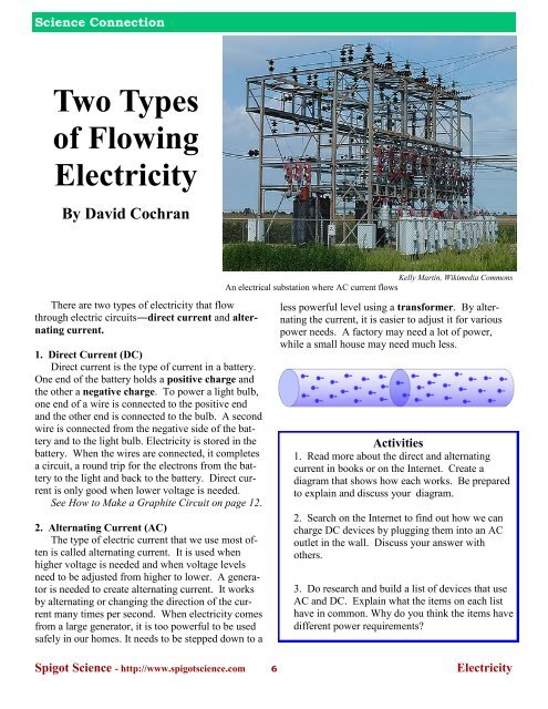 Electricity - Spigot Science