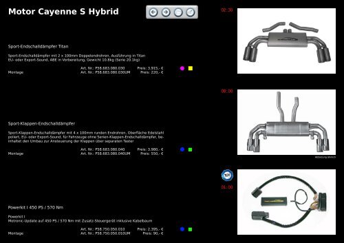 direkt zum speedART Umrüstprogramm - Cayenne ... - Mallorca Cartec