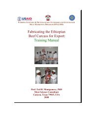 Fabricating the Ethiopian Beef Carcass for Export: Training Manual