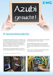 IT-System- elektroniker/in - EMG Automation GmbH
