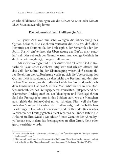 Geschichte des Noor-ud-Din - Ahmadiyya Muslim Jamaat Deutschland
