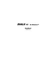 DIALit V3 für Windows™ Handbuch - CTI Software von ek-soft