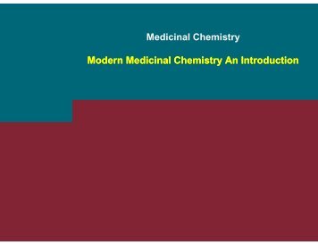 Intro Modern Medicinal Chemistry - RCMD