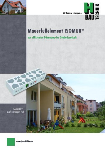 Mauerfußelement ISOMUR® - JORDAHL & H-BAU Österreich